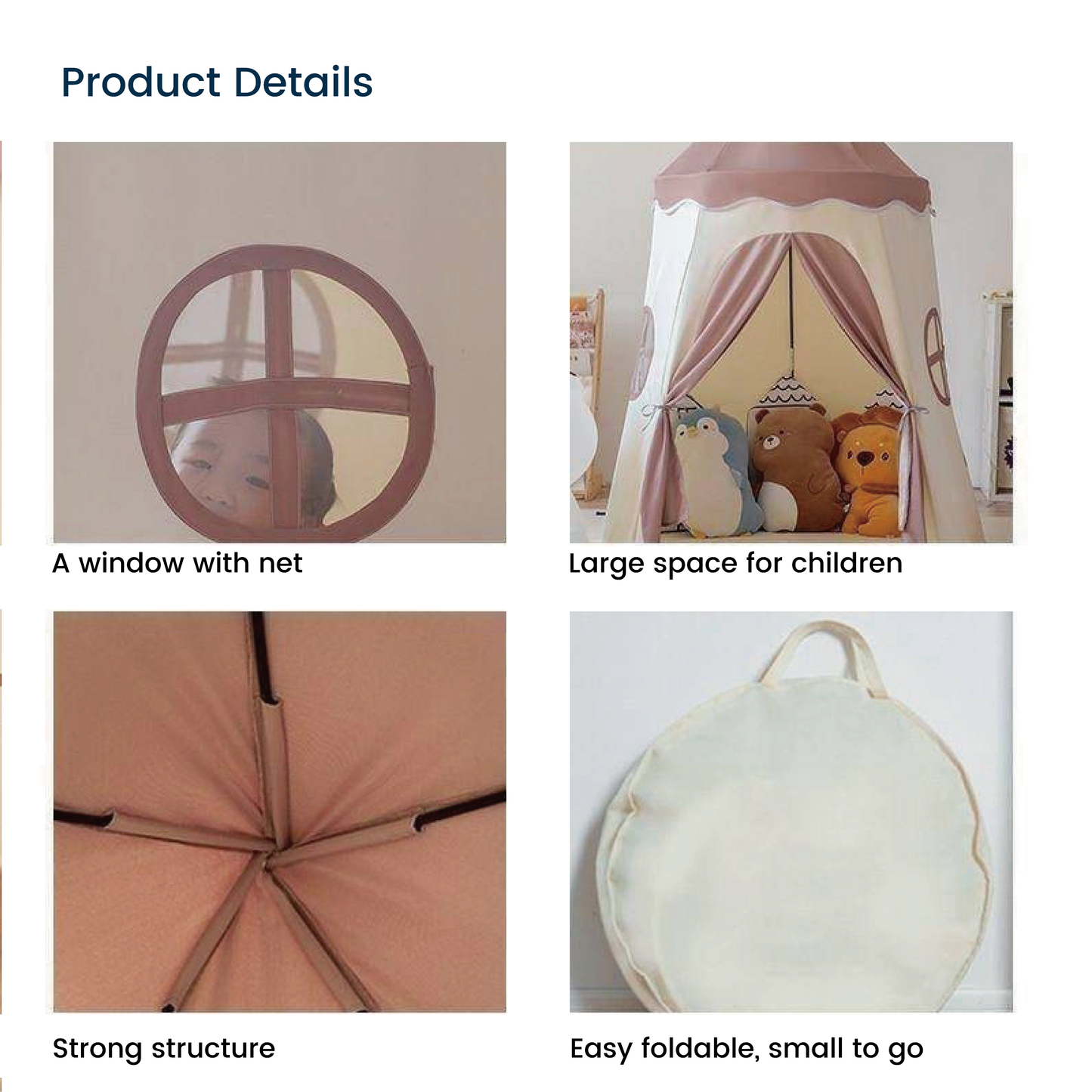 【Zenpy】Children's tent, princess/prince tent with star lamp and mat, children's gift, easy to install, convenient to carry, easy to fold, light weight P019