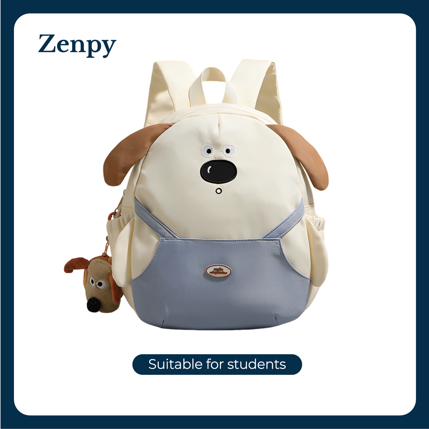 【Zenpy】Women's Backpack Versatile Large Capacity Lovely Puppy Backpack For Girls Can Store iPad