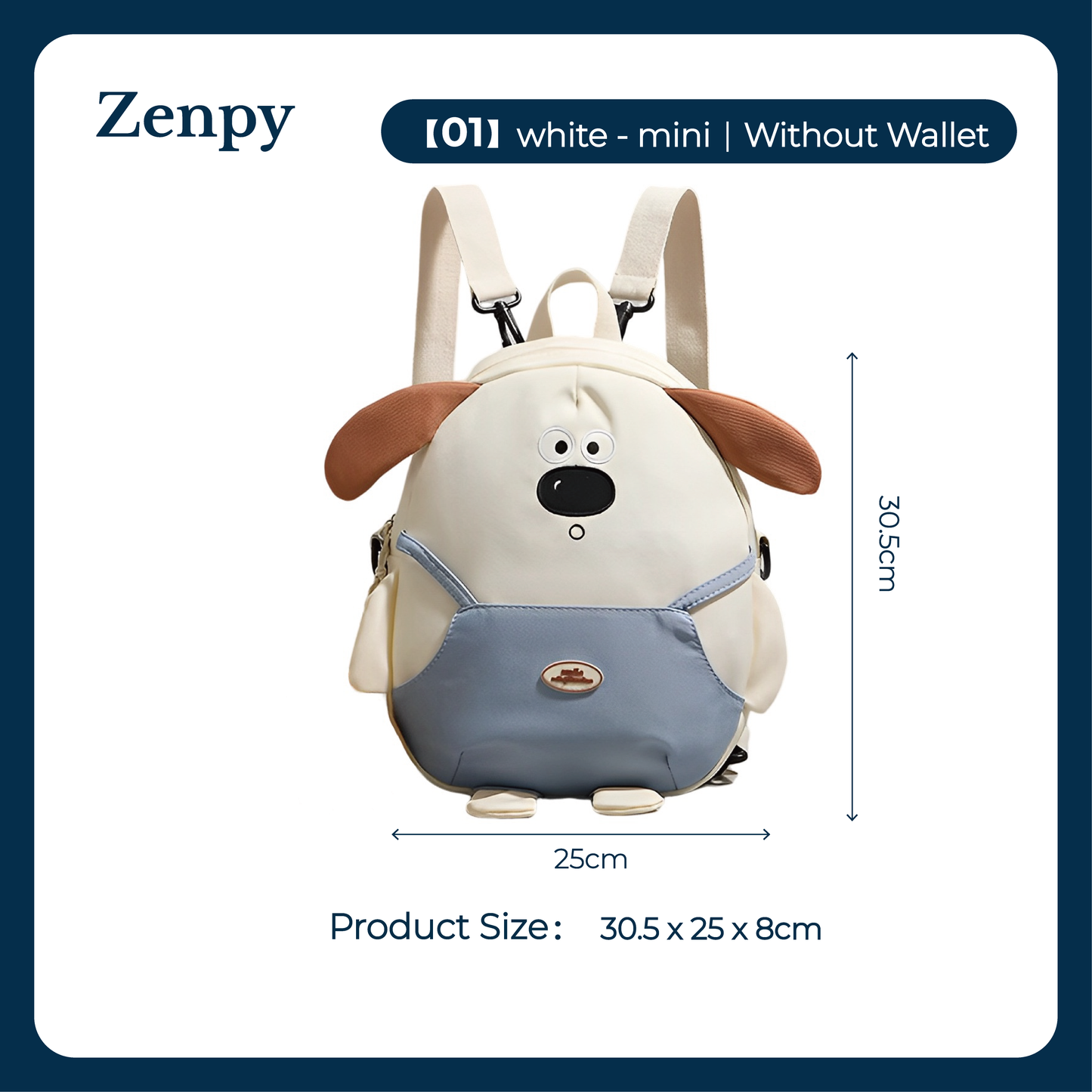 【Zenpy】Women's Backpack Versatile Large Capacity Lovely Puppy Backpack For Girls Can Store iPad