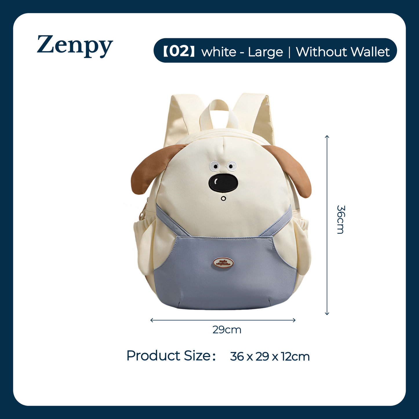 【Zenpy】Women's Backpack Versatile Large Capacity Lovely Puppy Backpack For Girls Can Store iPad