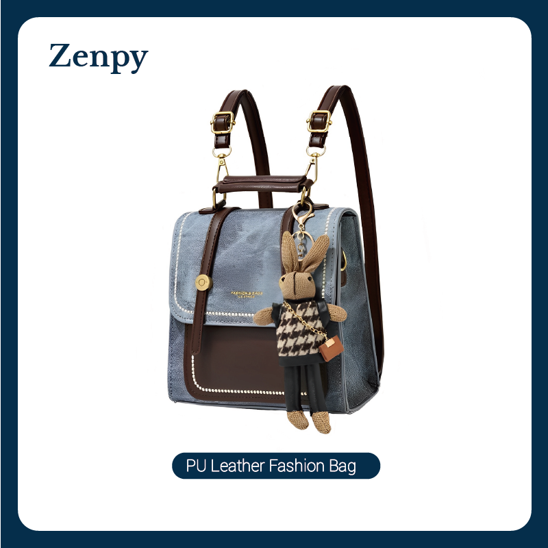 【Zenpy】Backpack, Women's Backpack, Versatile Backpack, Compact Backpack, Leather Backpack for Girls, Can Store iPhone