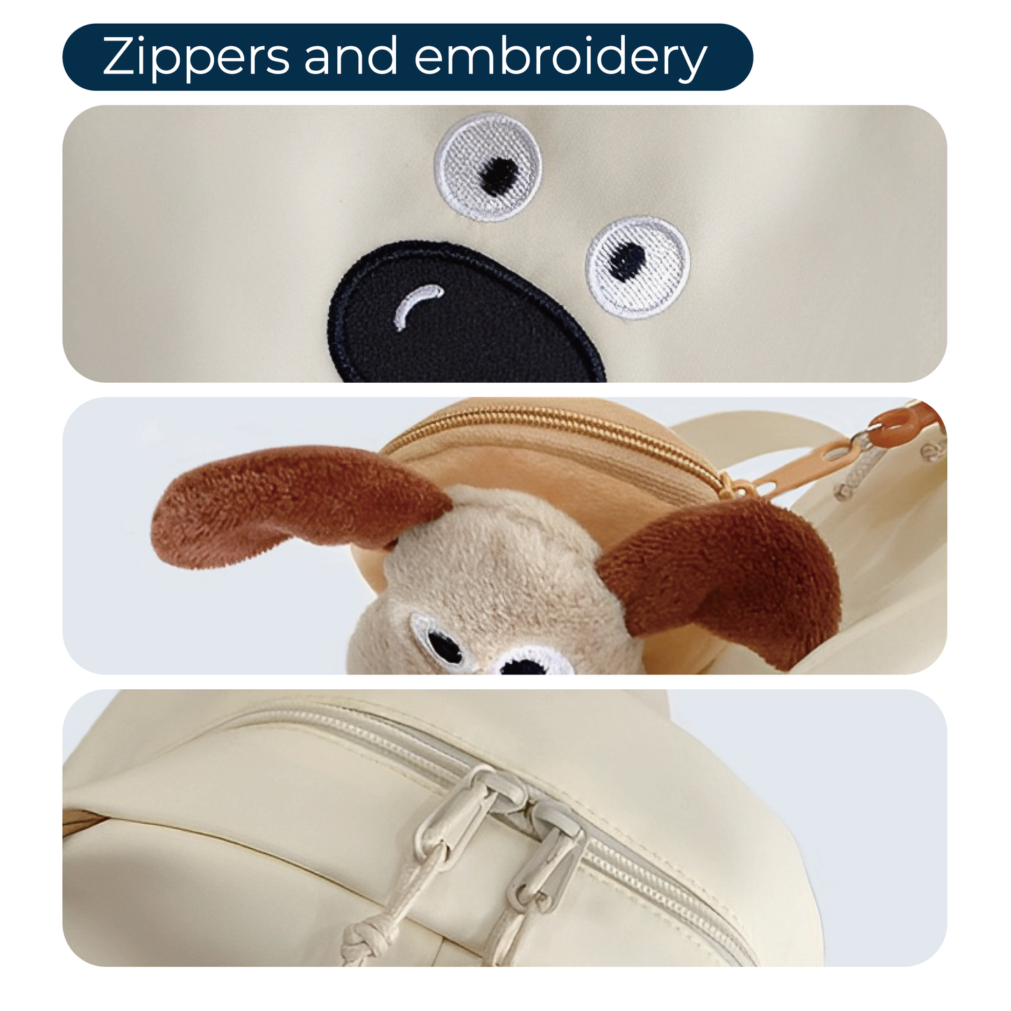 【Zenpy】Women's Backpack Versatile Large Capacity Lovely Puppy Backpack For Girls Can Store iPad