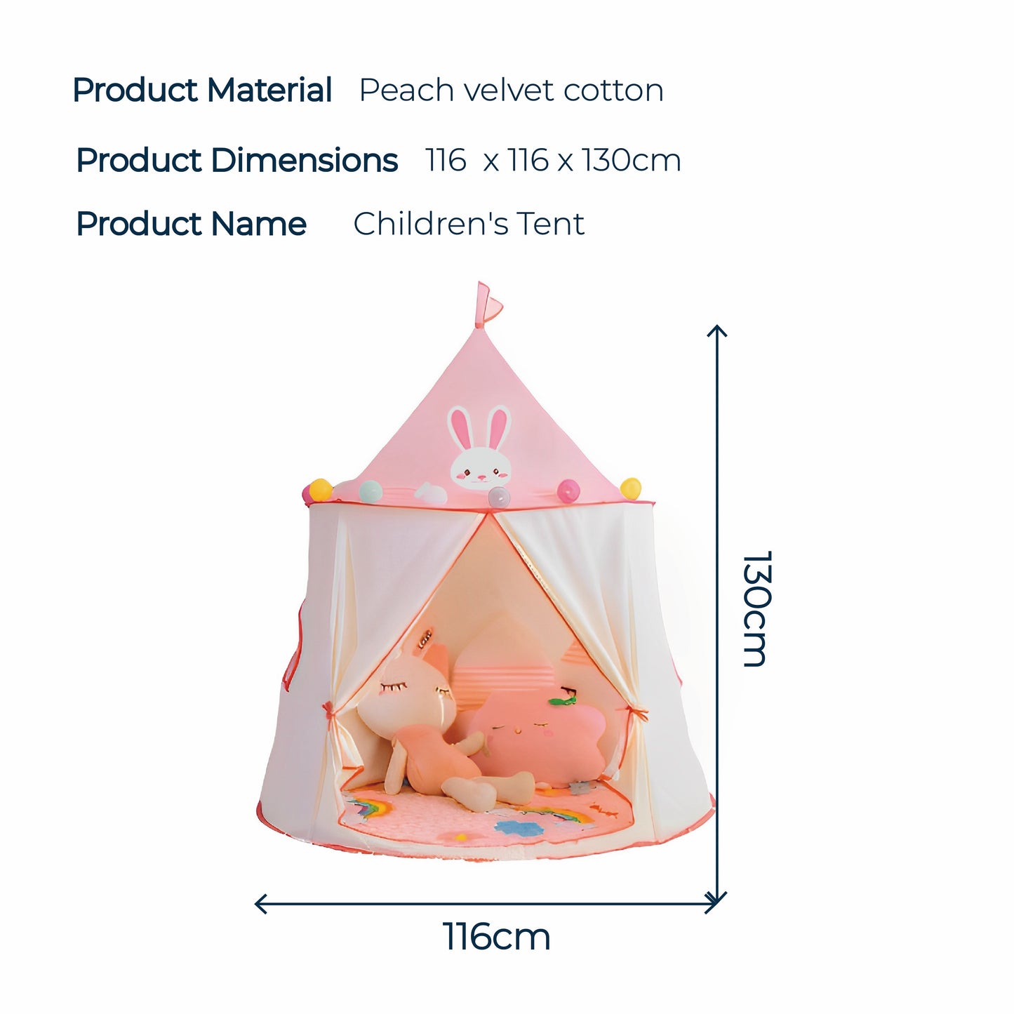 【Zenpy】Baby tent, baby castle, princess tent, baby family tent, cute baby tent P013