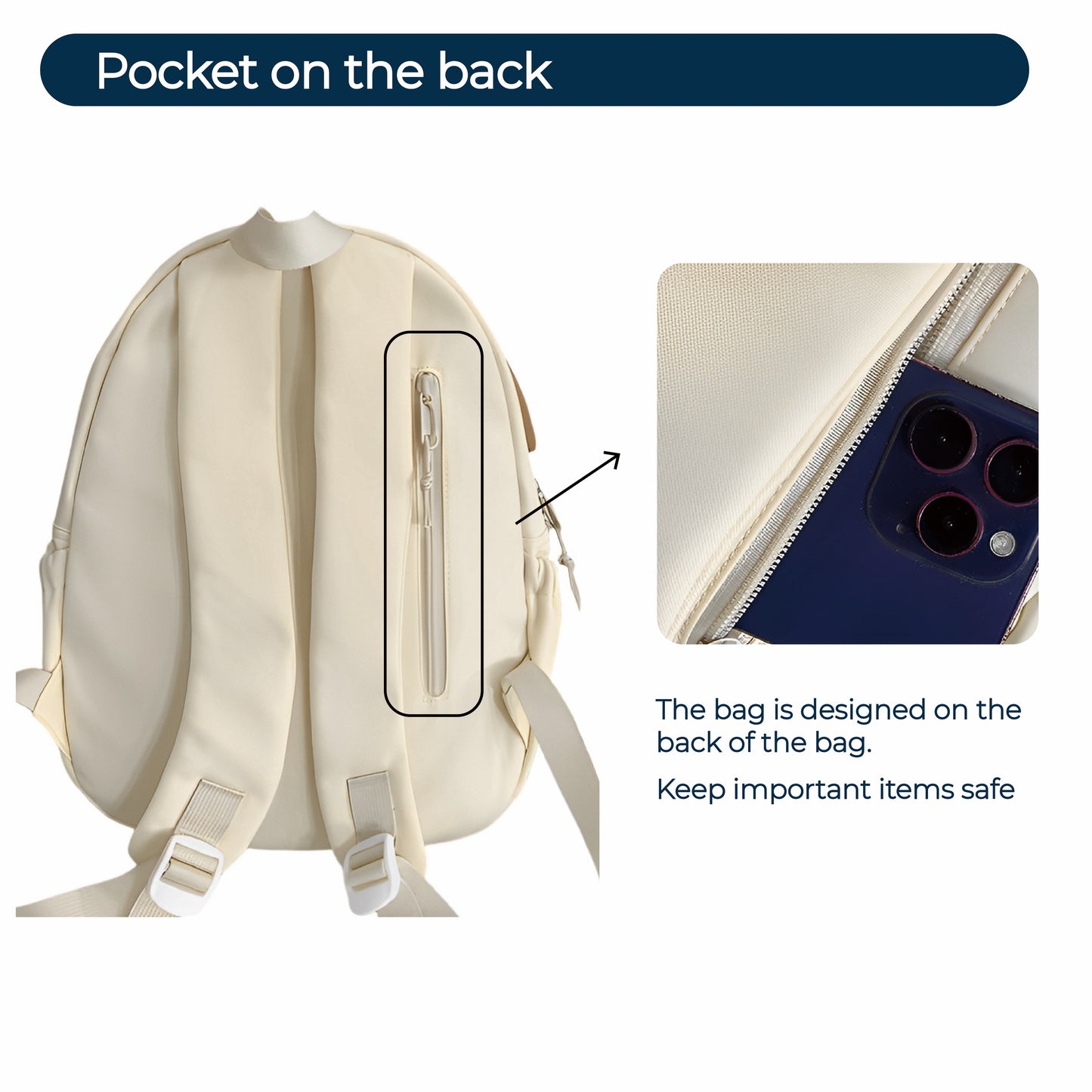 【Zenpy】Women's Backpack Versatile Large Capacity Lovely Puppy Backpack For Girls Can Store iPad